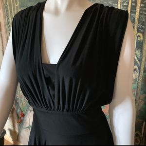 Genius Convertible Fit & Flare Black Dress